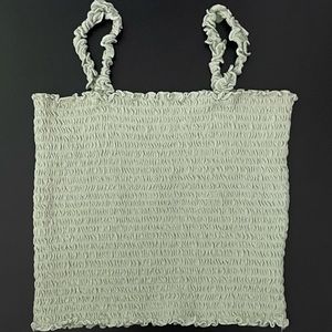 Pastel Green Ruffle Tank/Crop Top